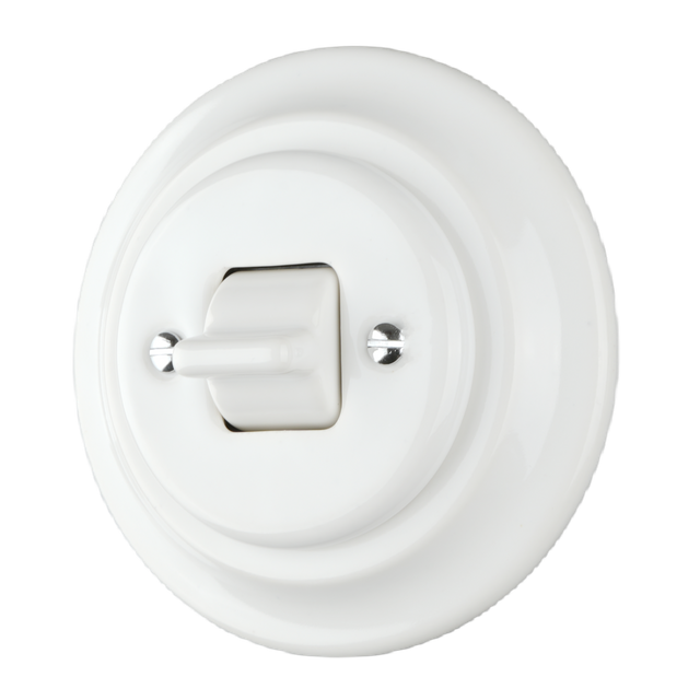 Retro 1 Gang 2 Bilm Montowany przełącznik przełączany 