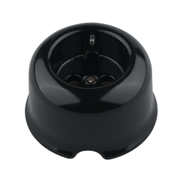  Vintage Surface zamontowana na powierzchni porcelanowej gniazda ściennego Schuko D73mm